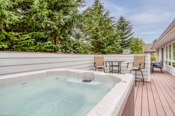Back Deck Hot Tub
