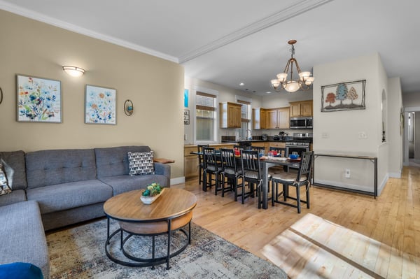 Hikes, Bikes, Skis, and Tees- Living Dining