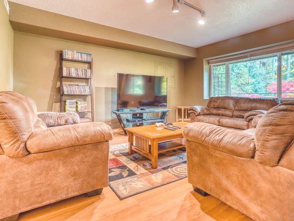 Living room with television