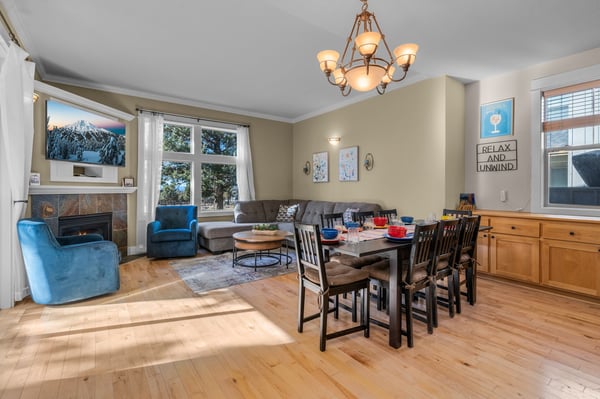 Hikes, Bikes, Skis, and Tees- Open Living- Dining- Kitchen