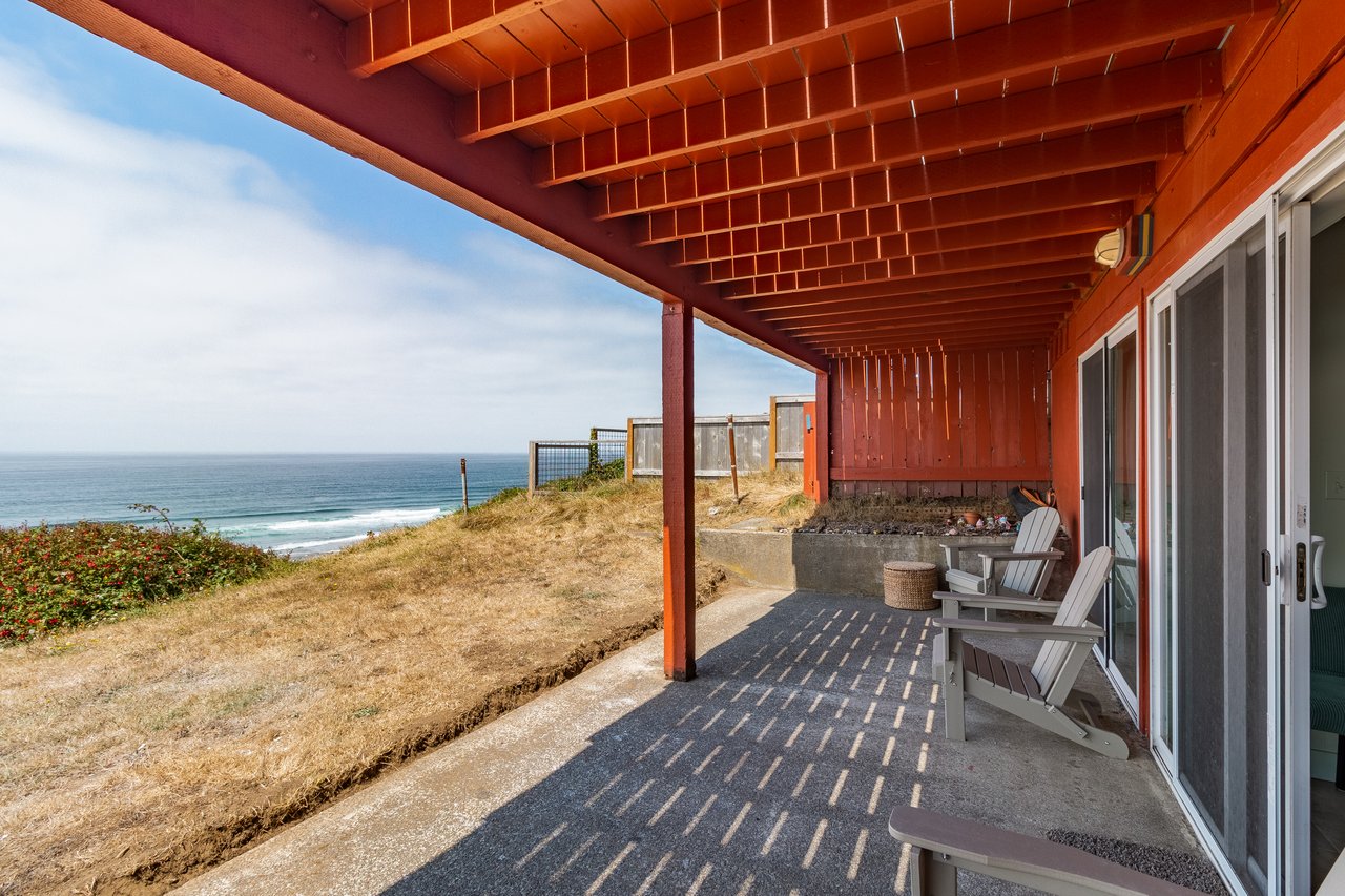 Step onto your private oceanfront patio and settle into an Adirondack chair—the soothing sound of waves and endless sea views are all yours.