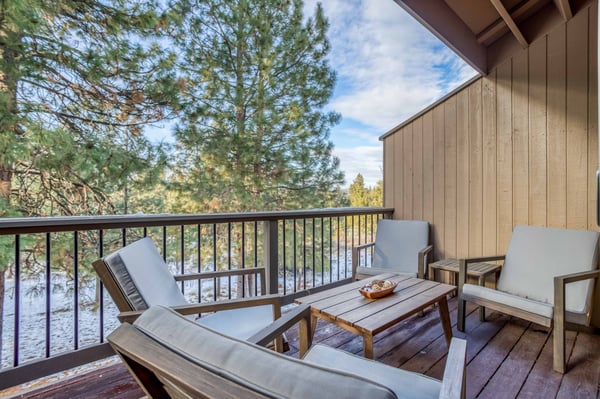 Comfortable seating to enjoy the weather