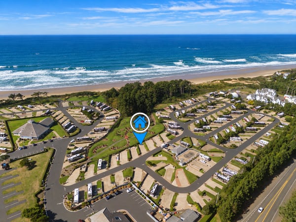 Nestled between forested coastline and pristine sandy shores, the property sits moments from the rolling Pacific waves. Easily accessible yet surrounded by natural beauty and fresh ocean air.