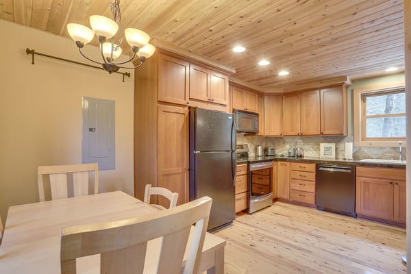 Kitchen with latest appliances