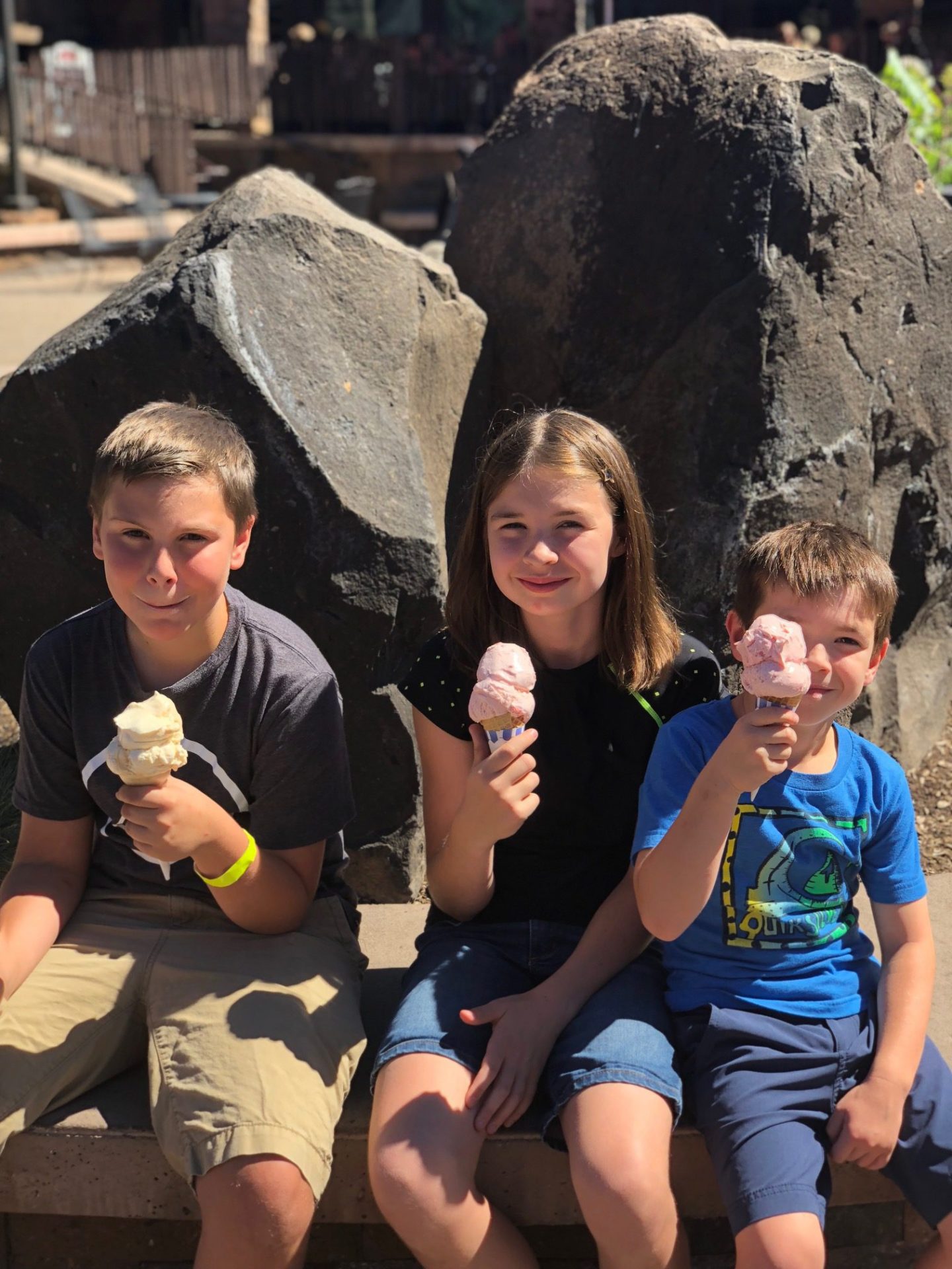 Three Kids with Goody's Ice Cream