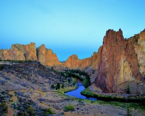 Smith Rock State Park in the morning
