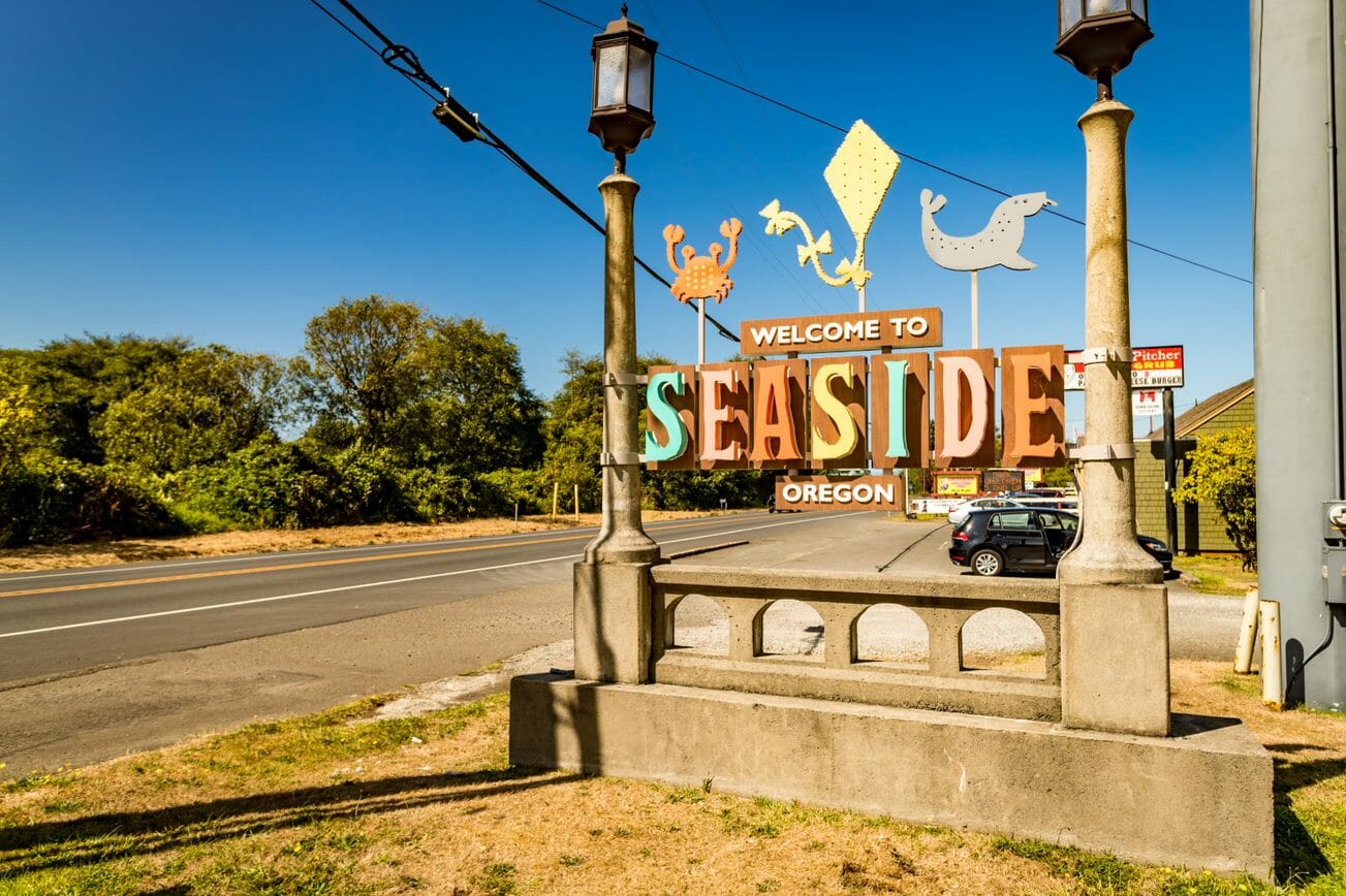 Welcome to Seaside Oregon Sign